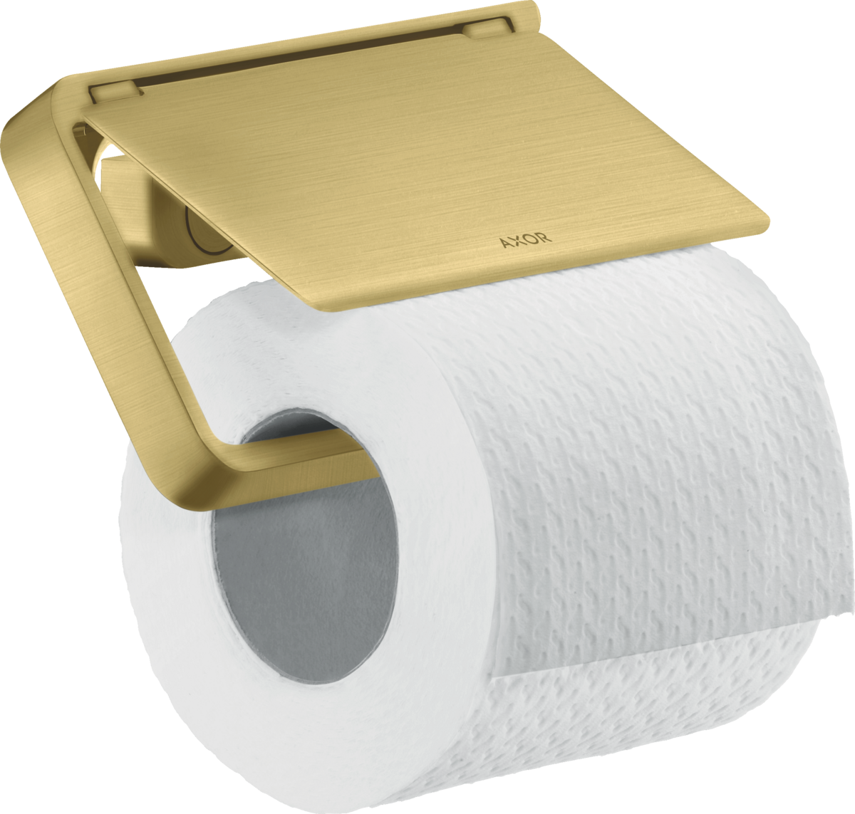 Toilet roll holder with cover