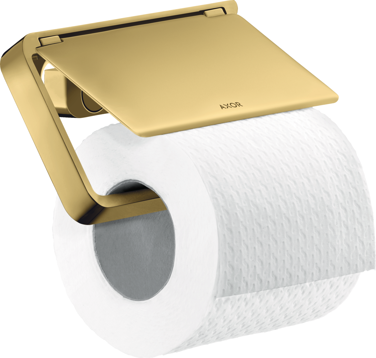 Toilet paper holder with cover