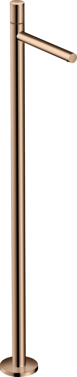 Single lever basin mixer floor-standing with zero handle without waste set
