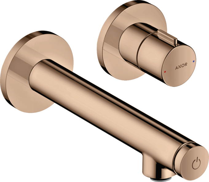 AXOR Uno Mitigeur de lavabo encastré mural Select avec bec 158 mm, bonde à écoulement libre — 45112300