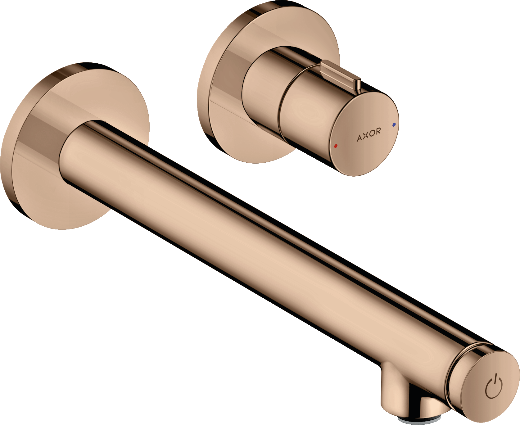 Basin mixer for concealed installation wall-mounted Select with spout 221 mm