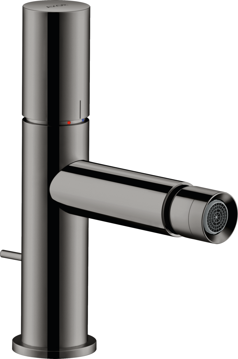 Miscelatore monocomando bidet con maniglia zero e salterello