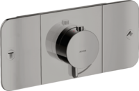 Thermostatic module for concealed installation for 2 functions