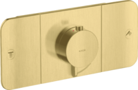Thermostatic module for concealed installation for 2 functions