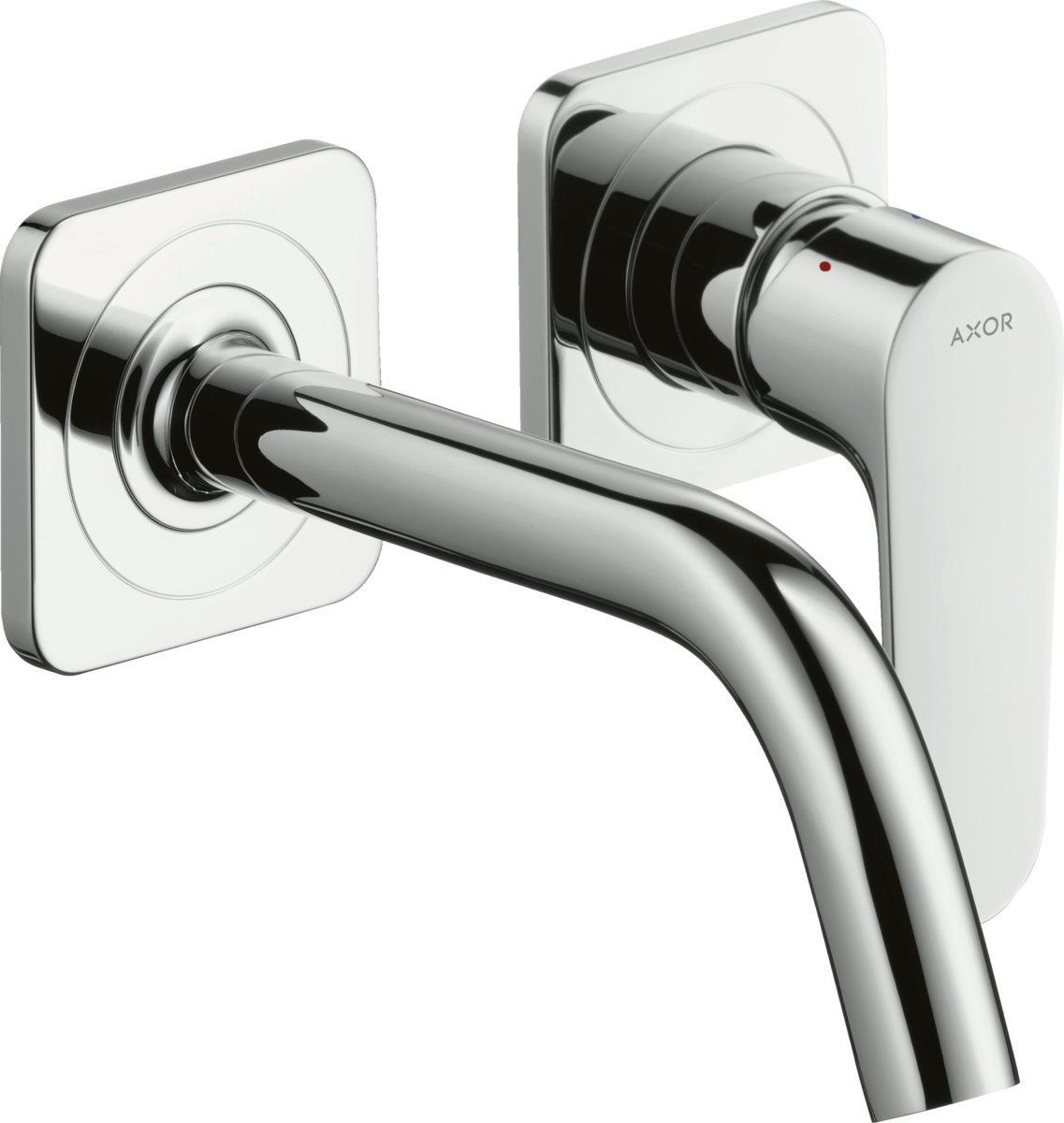 Einhebel-Waschtischmischer Unterputz für Wandmontage mit Auslauf 167 mm und Rosetten