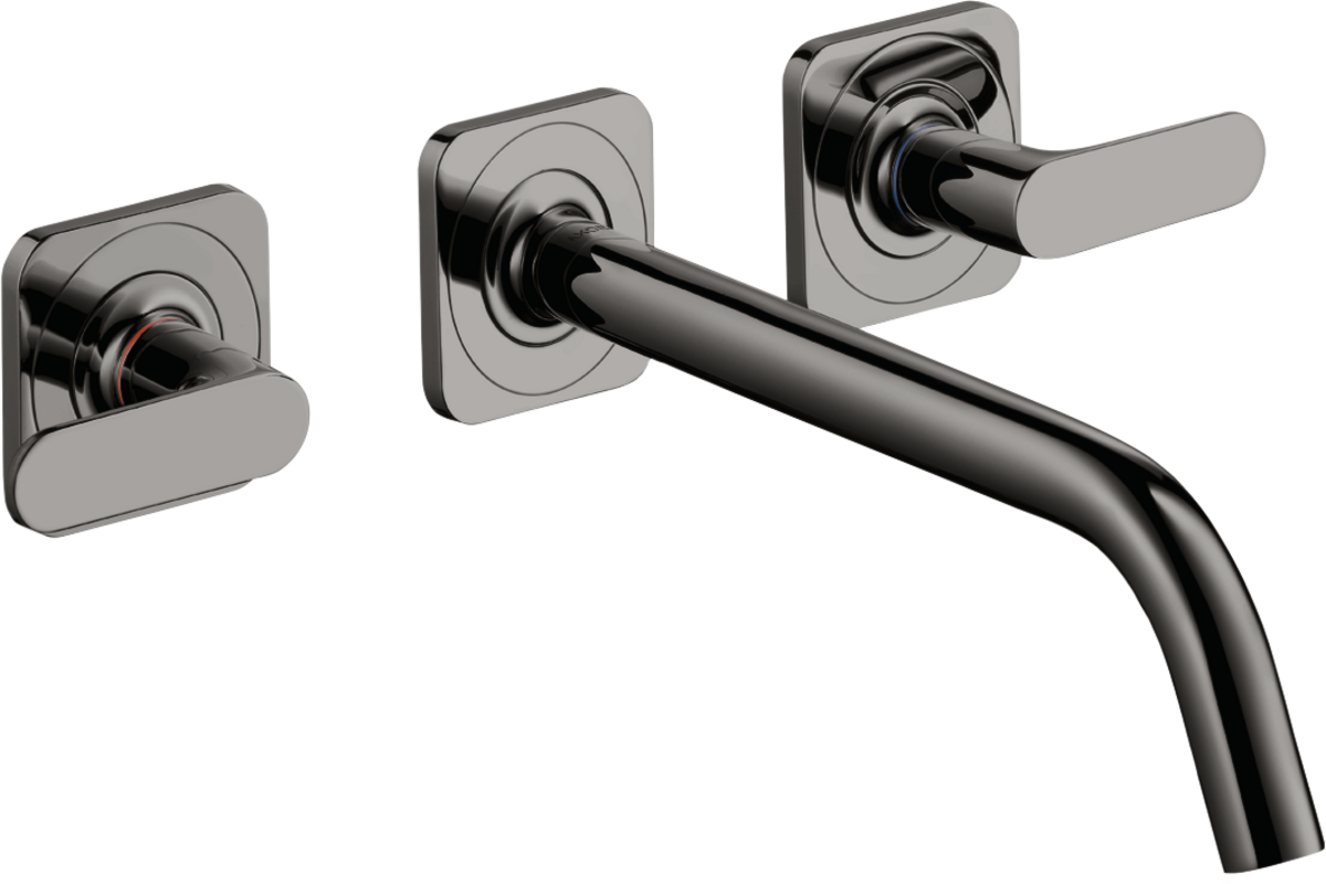 3-Loch Waschtischarmatur Unterputz für Wandmontage mit Auslauf 226 mm