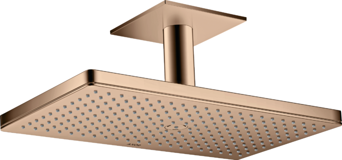 AXOR ShowerSolutions Douche de tête 460 / 300 mm 1jet avec raccordement plafond 100 mm et rosace carrée — 35277300
