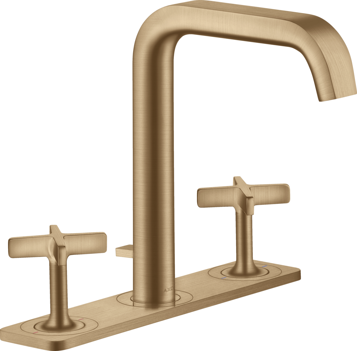 3-hole basin mixer 170 with plate and pop-up waste set