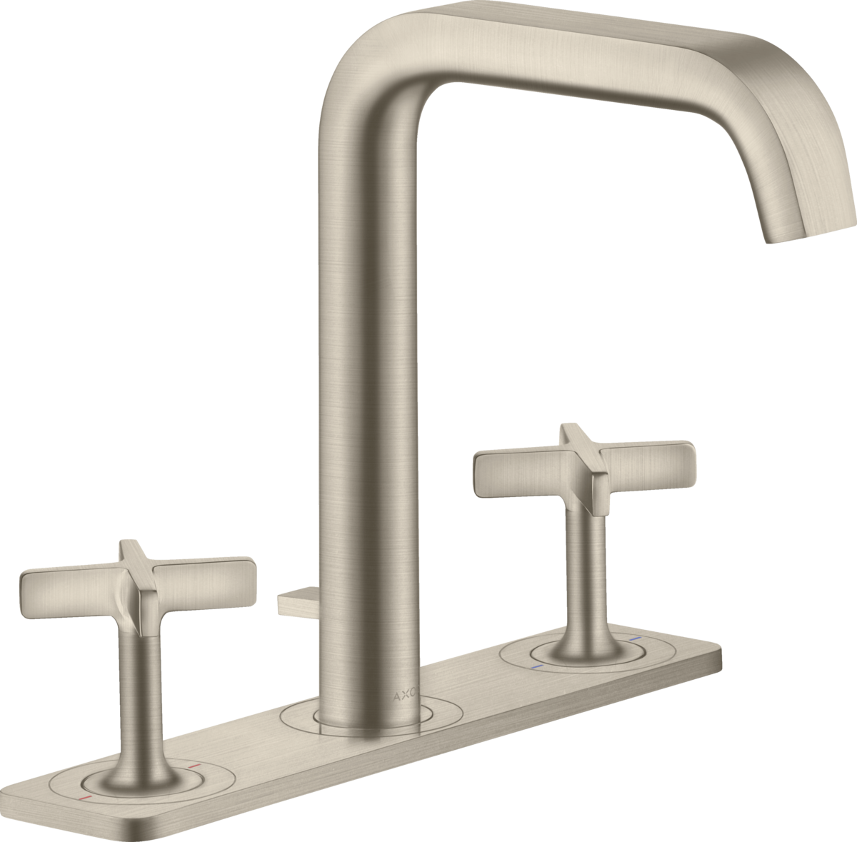 3-hole basin mixer 170 with plate and pop-up waste set