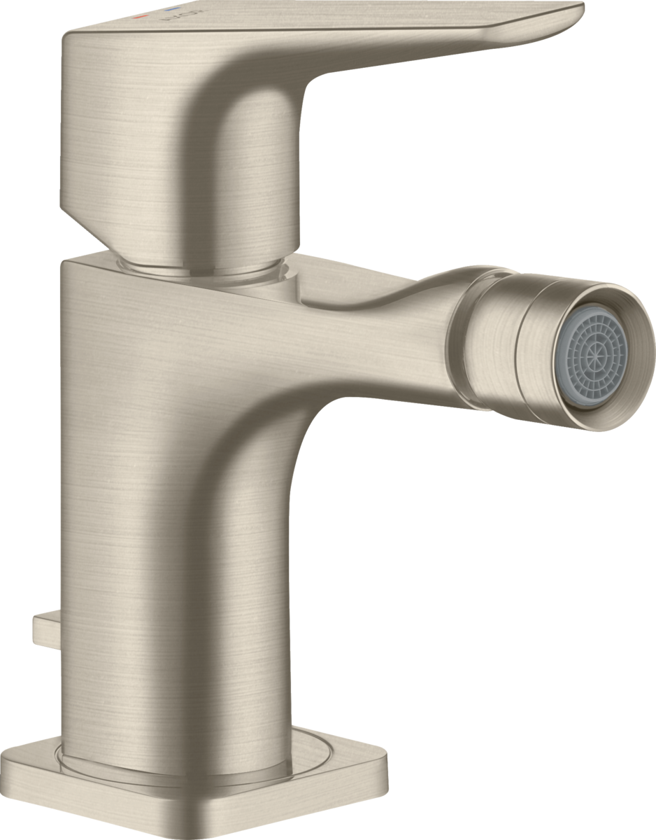 Miscelatore monocomando bidet con maniglia a leva e salterello