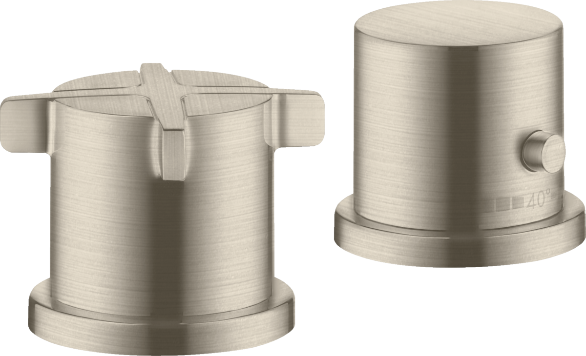 2-hole rim mounted thermostatic bath mixer