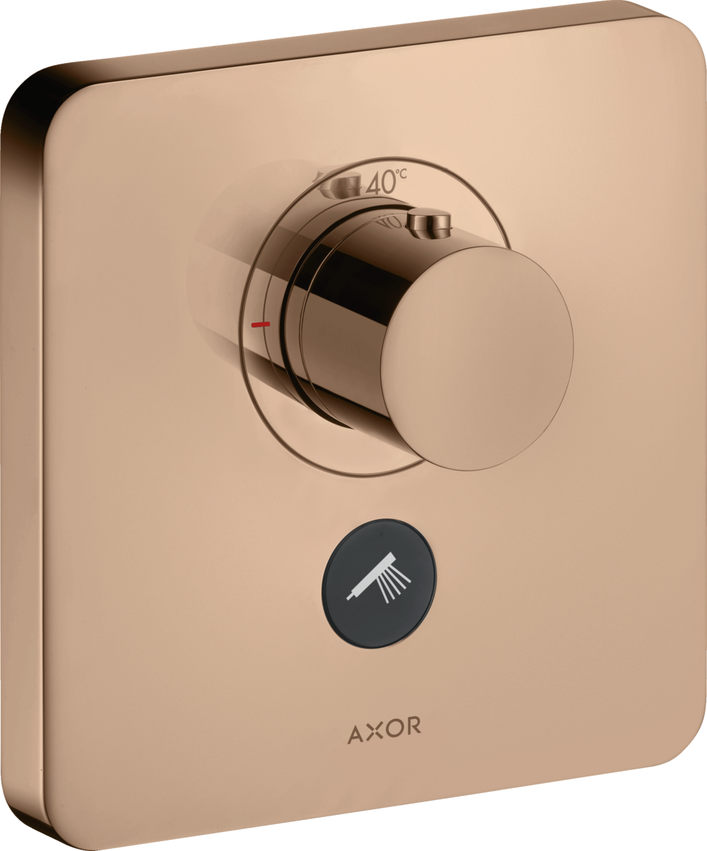 Thermostat HighFlow Unterputz softsquare für 1 Verbraucher und einen zusätzlichen Abgang