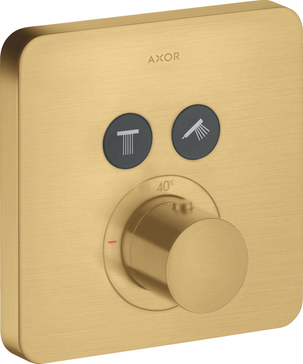 Thermostat for concealed installation softsquare for 2 functions