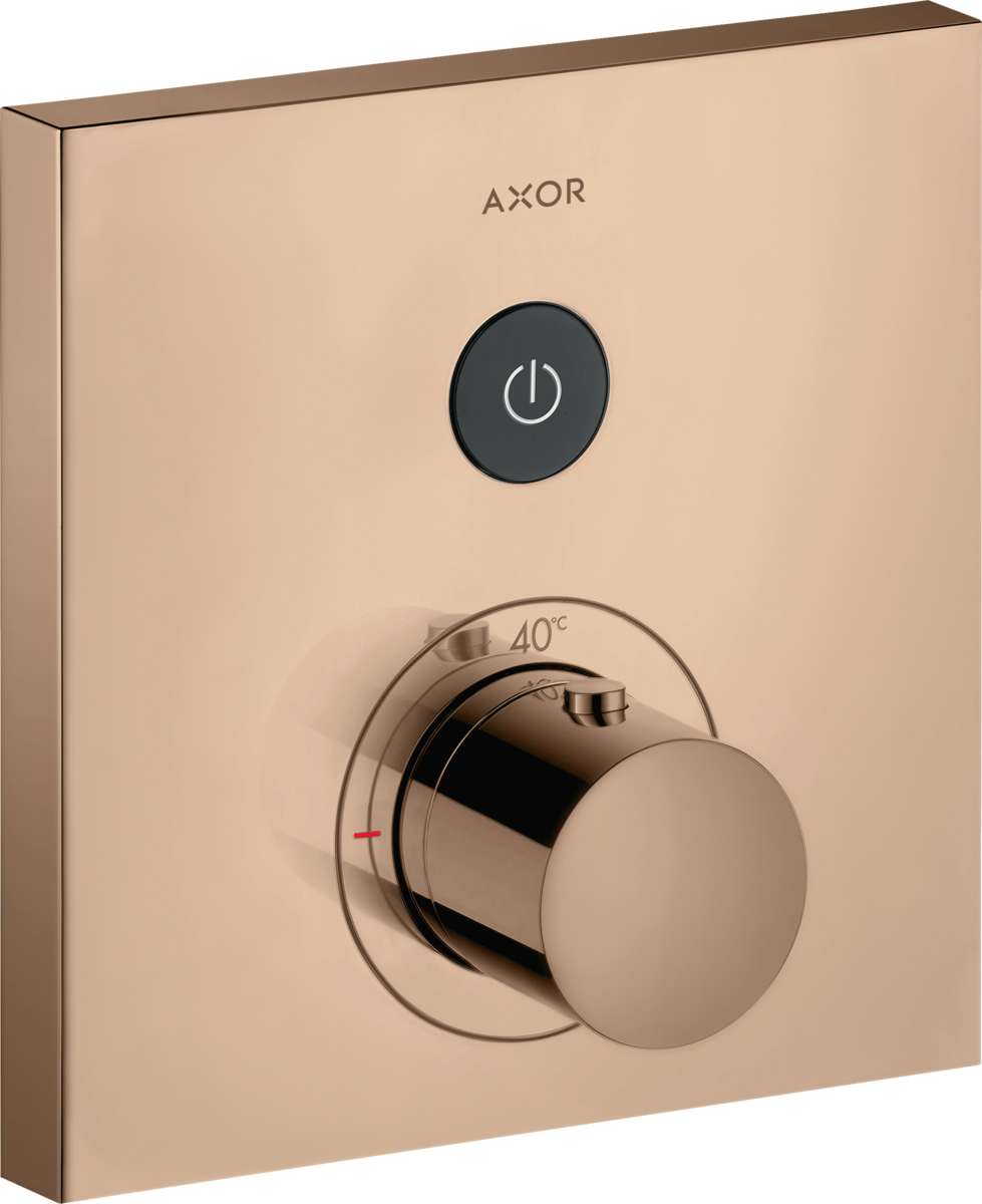 Thermostat for concealed installation square for 1 function