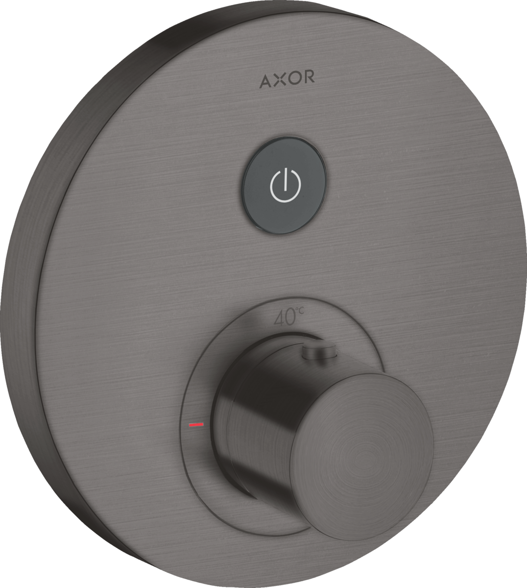 Thermostat for concealed installation round for 1 function