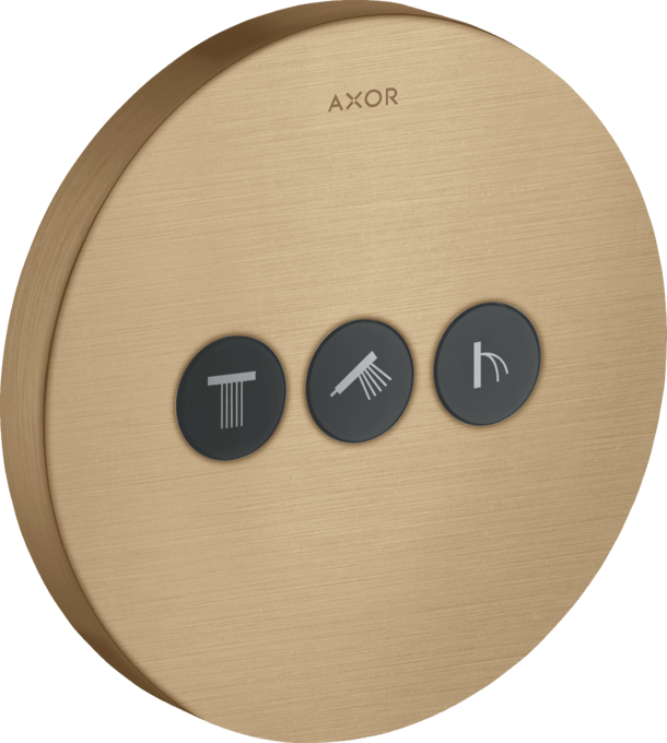 AXOR ShowerSelect Set de finition ShowerSelect pour robinet d'arrêt 3 sorties Rond — 36727140