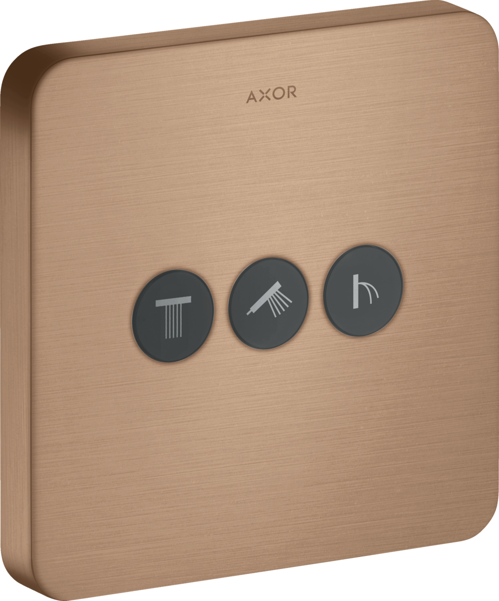 Valve for concealed installation softsquare for 3 functions