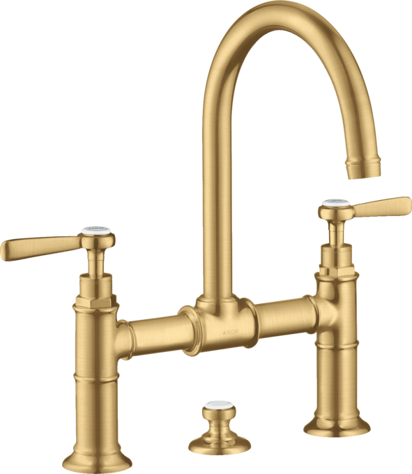 AXOR Montreux Mélangeur de lavabo 220 à pont poignées manettes avec tirette et vidage — 16511250