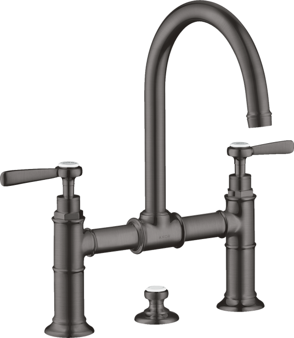 AXOR Montreux Mélangeur de lavabo 220 à pont poignées manettes avec tirette et vidage — 16511340