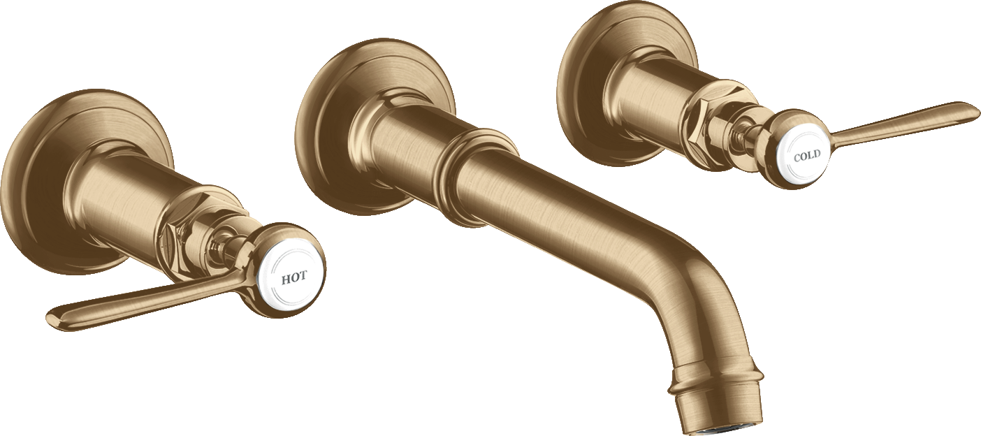 3-otworowa bateria umywalkowa z uchwytami jednoramiennymi i wylewką 165 - 225 mm