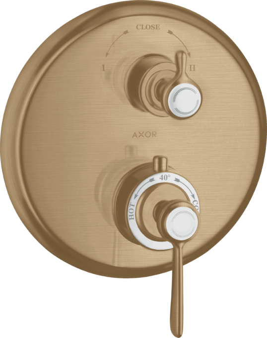 AXOR Montreux Thermostatique encastré avec robinet d'arrêt/inverseur, poignée manette — 16821140
