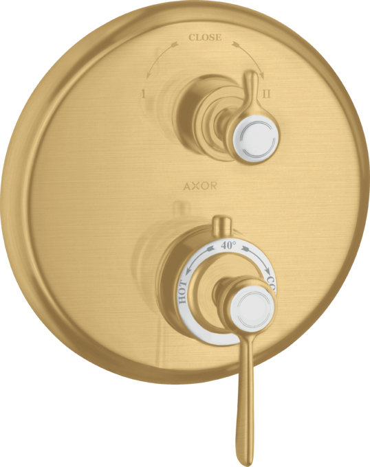 AXOR Montreux Thermostatique encastré avec robinet d'arrêt/inverseur, poignée manette — 16821250