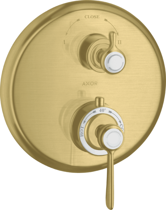 AXOR Montreux Thermostatique encastré avec robinet d'arrêt/inverseur, poignée manette — 16821950