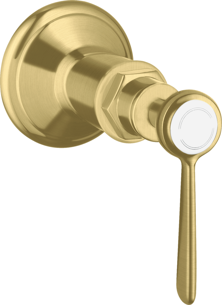 Shut-off valve for concealed installation with lever handle