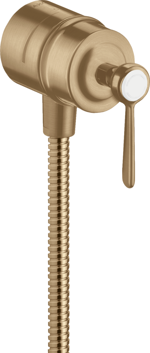 Wall outlet stop with non return valve