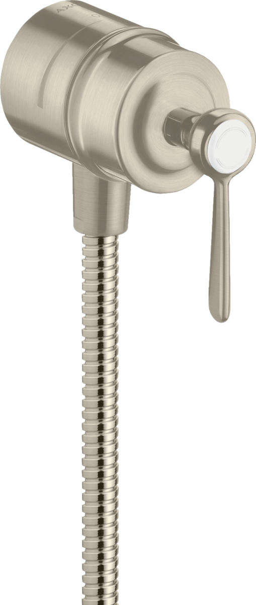 Wall outlet stop with non return valve