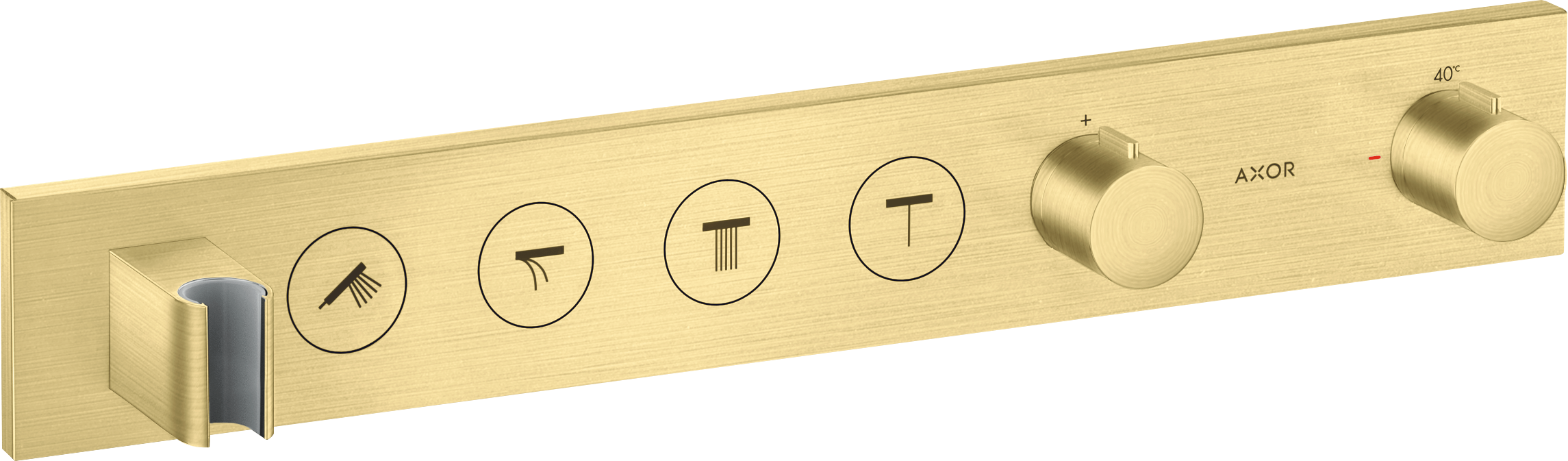 Thermostatic module Select 600/90 for concealed installation for 4 functions