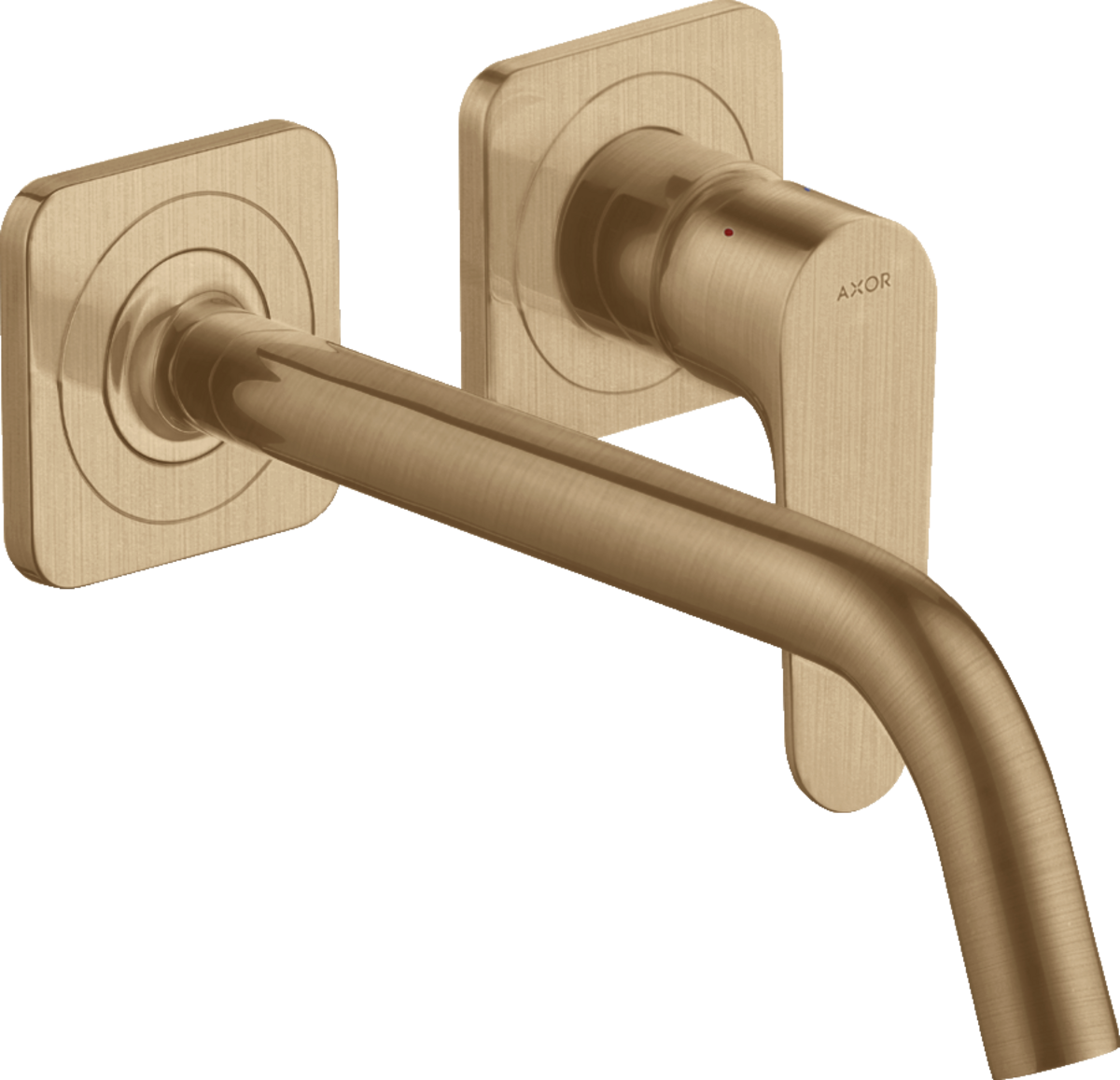 Single lever basin mixer for concealed installation wall-mounted with spout 227 mm and escutcheons