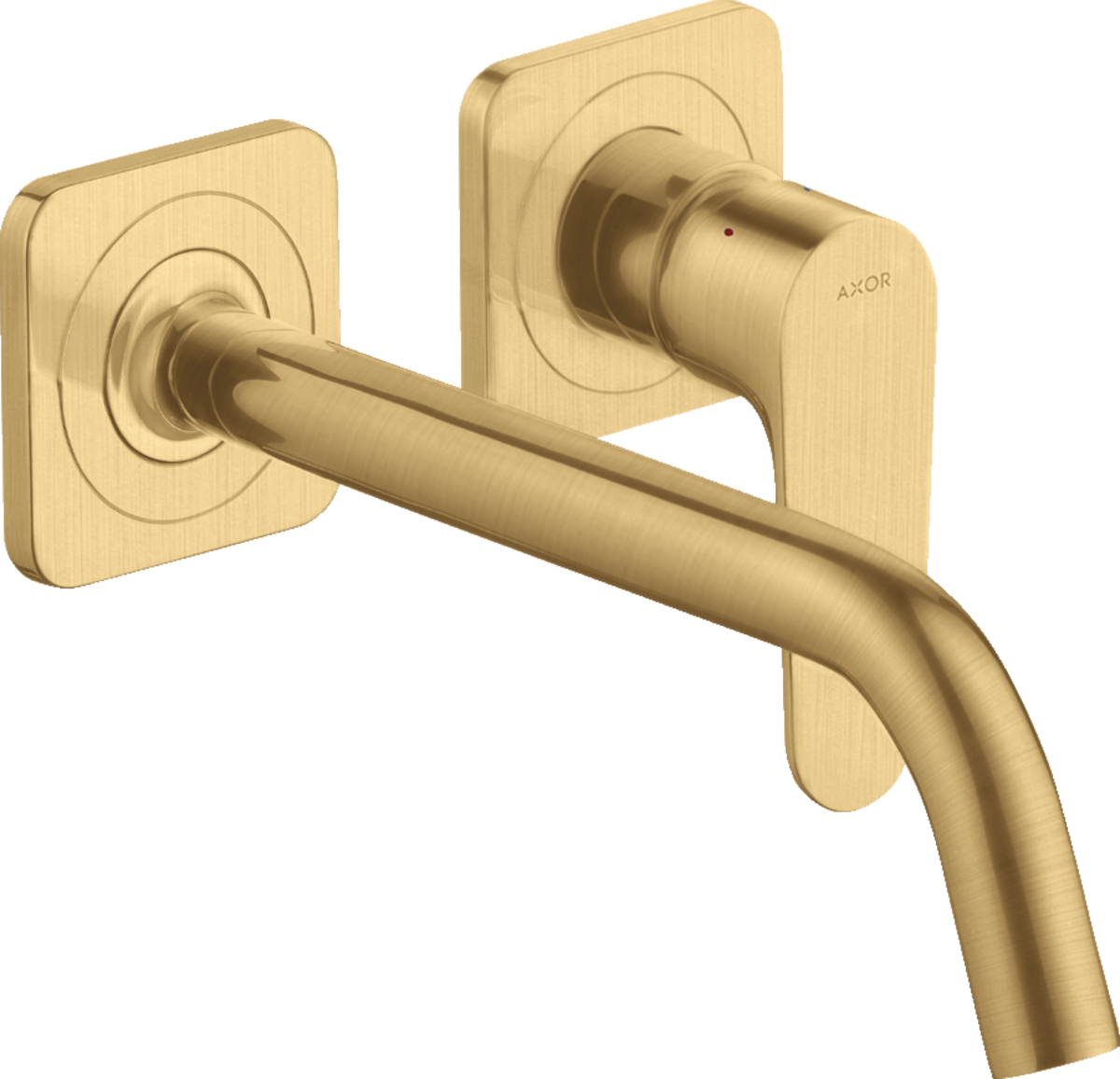 Mezclador monomando de lavabo empotrado con caño 227 mm