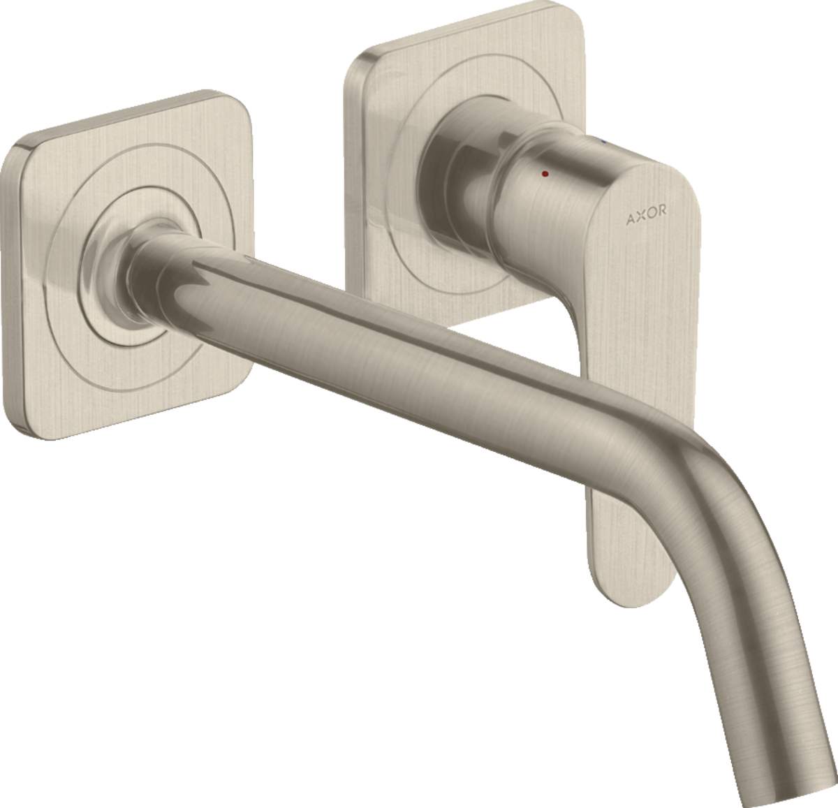 Mezclador monomando de lavabo empotrado con caño 227 mm