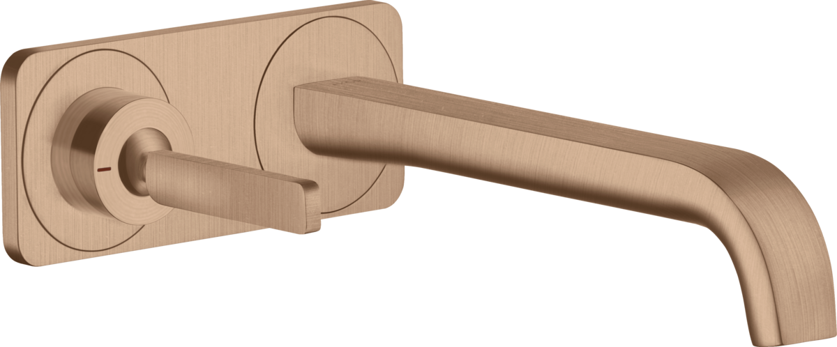 Single lever basin mixer for concealed installation wall-mounted with pin handle