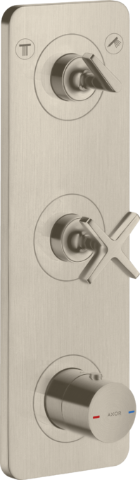 AXOR Citterio E Module thermostatique encastré 380 / 120 avec plaque pour 2 fonctions — 36703820