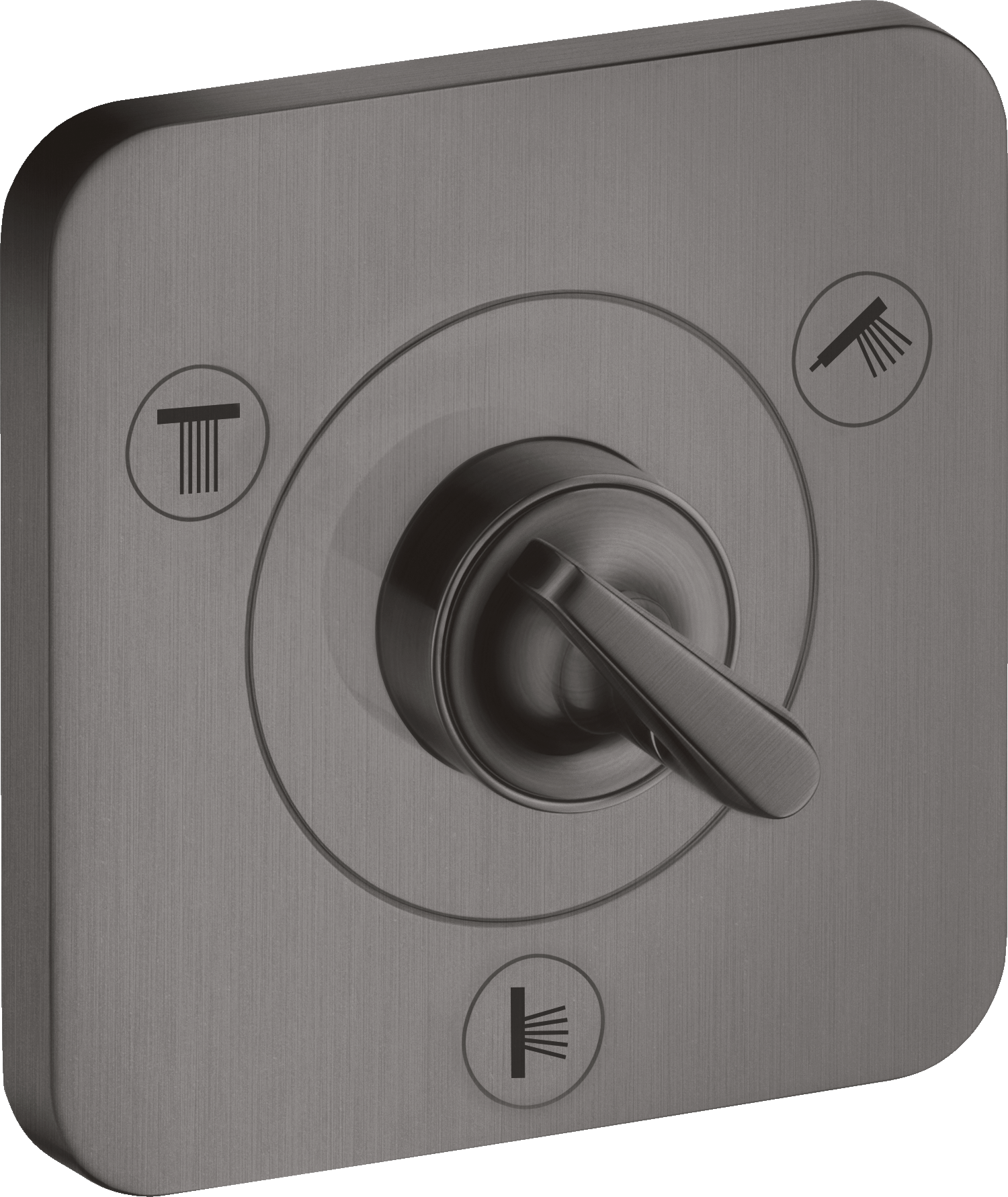 埋込式3アウトレット切替バルブ 12 x 12（化粧部）