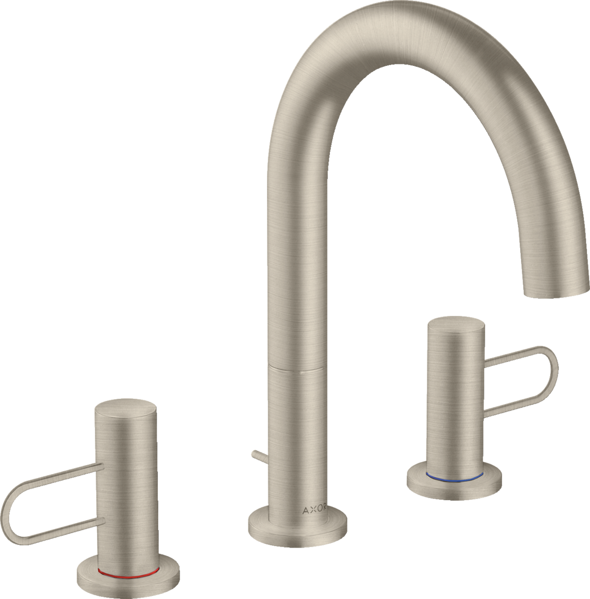 3-hole basin mixer 160 with loop handles and pop-up waste