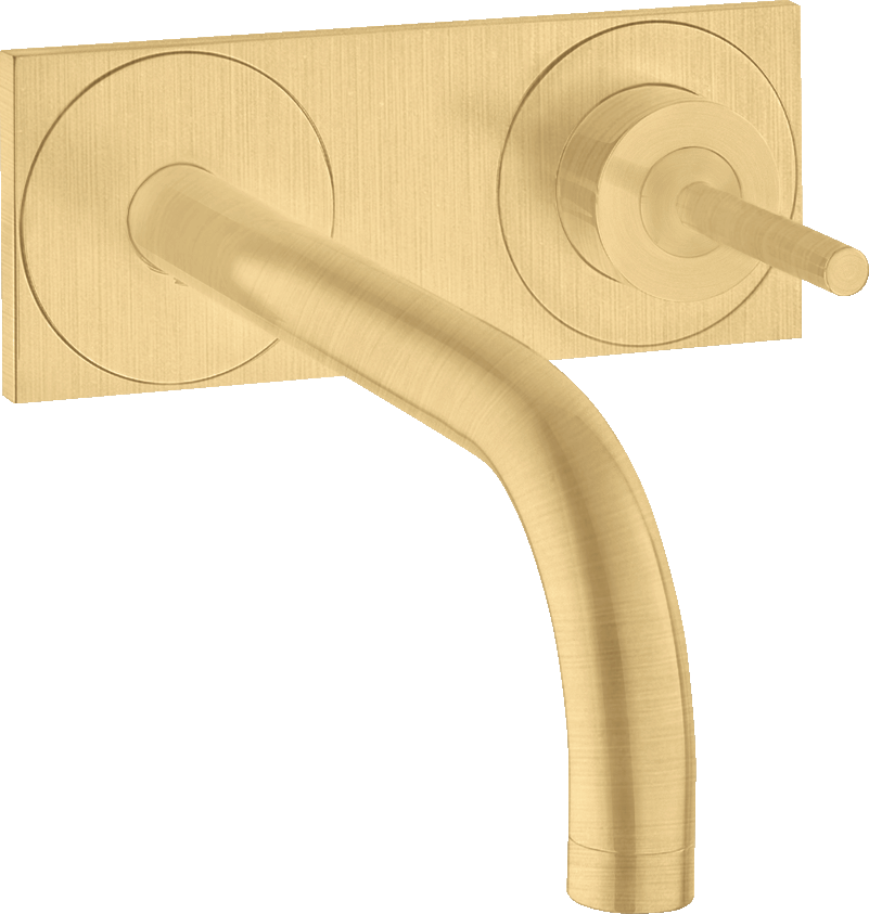 Single lever basin mixer for concealed installation wall-mounted with spout 165 mm and plate