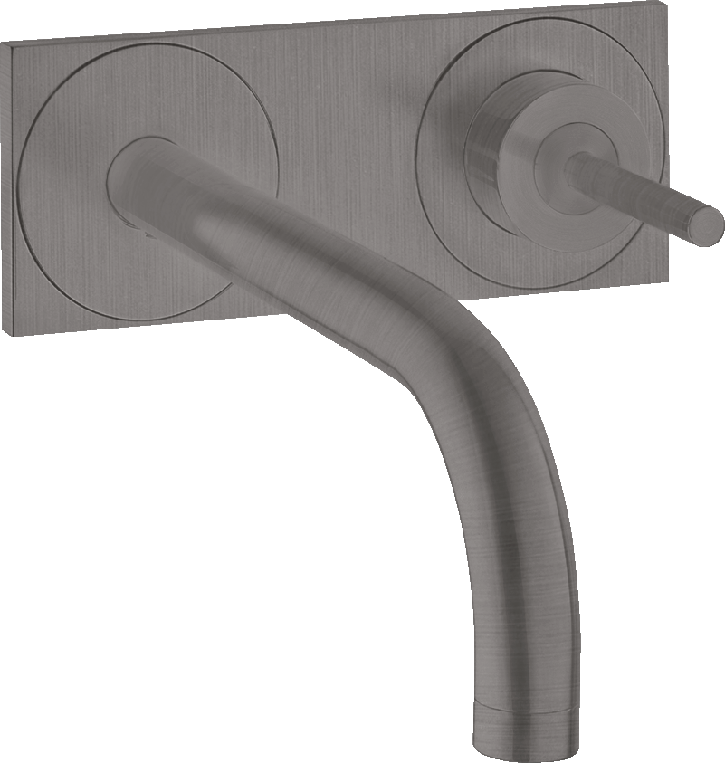 Single lever basin mixer for concealed installation wall-mounted with spout 225 mm and plate
