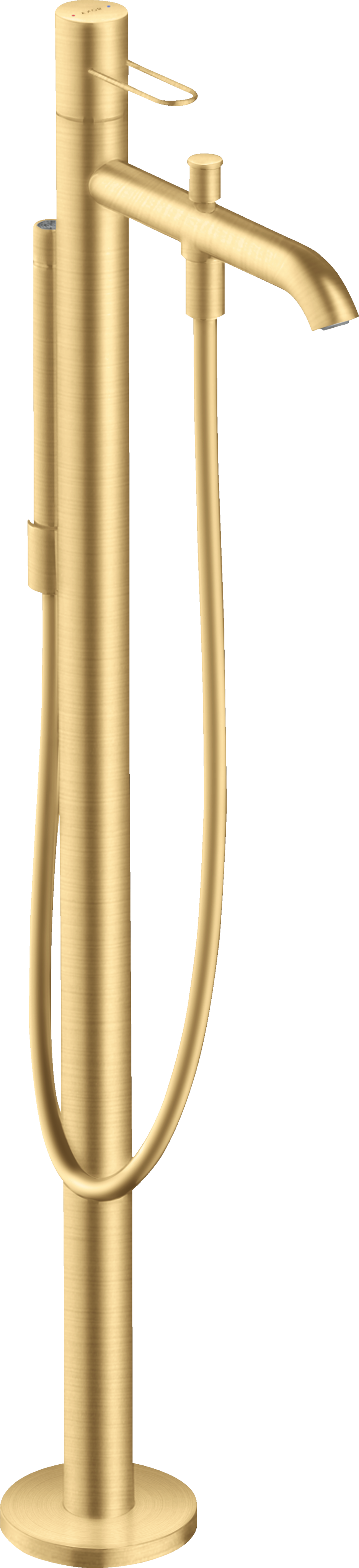 Single lever bath mixer floor-standing with loop handle