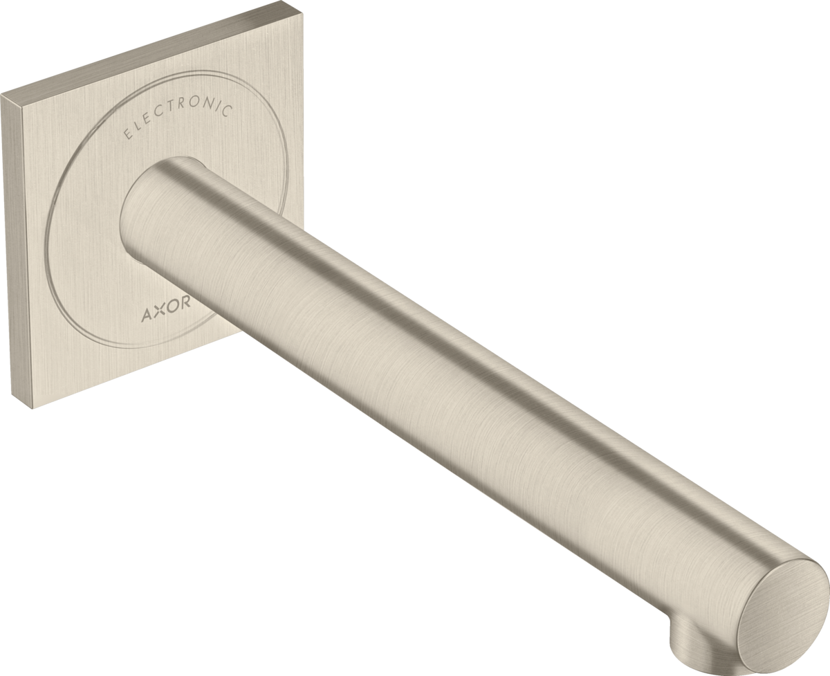 Miscelatore elettronico lavabo ad incasso a parete con bocca d'erogazione 221 mm