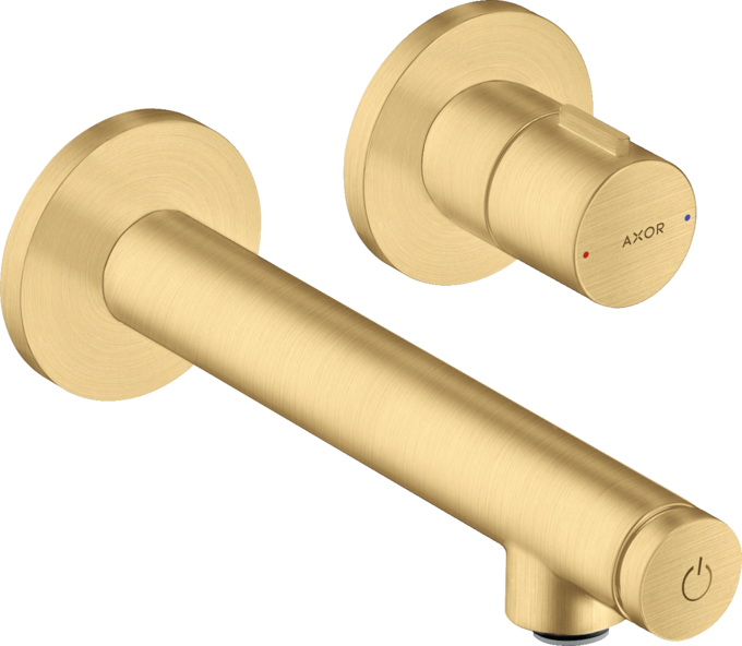 AXOR Uno Mitigeur de lavabo encastré mural Select avec bec 158 mm, bonde à écoulement libre — 45112250