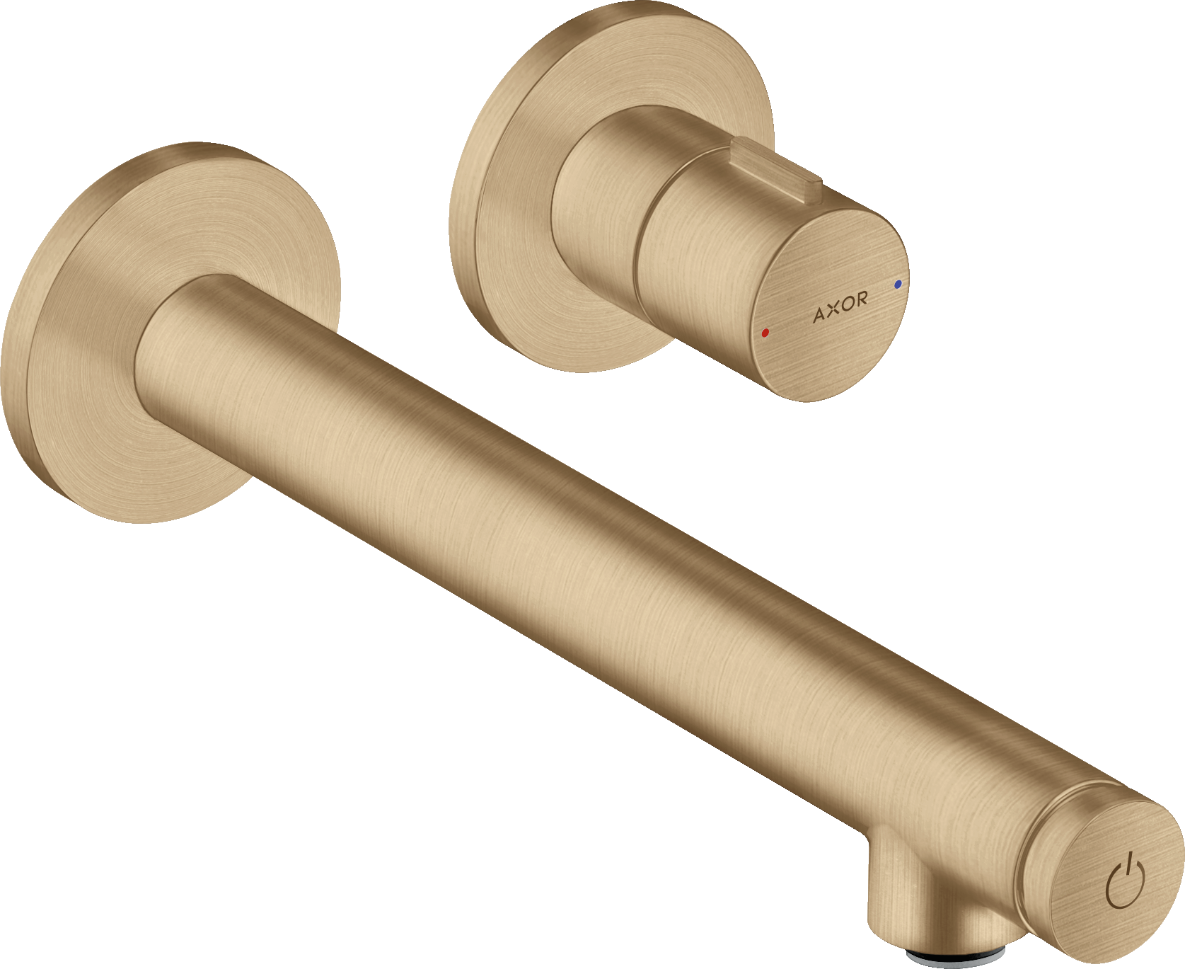 Basin mixer for concealed installation wall-mounted Select with spout 221 mm