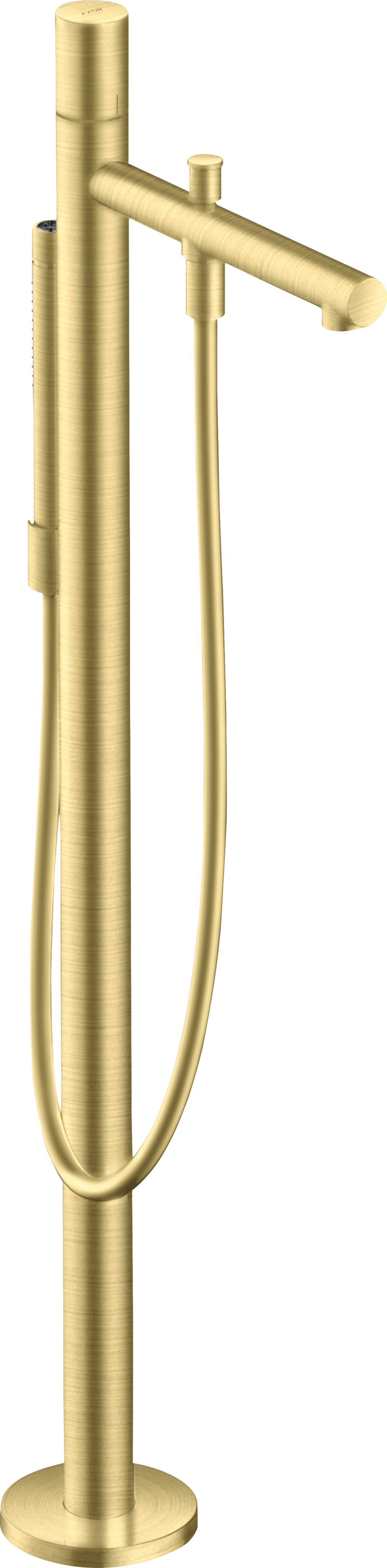 Single lever bath mixer floor-standing with zero handle