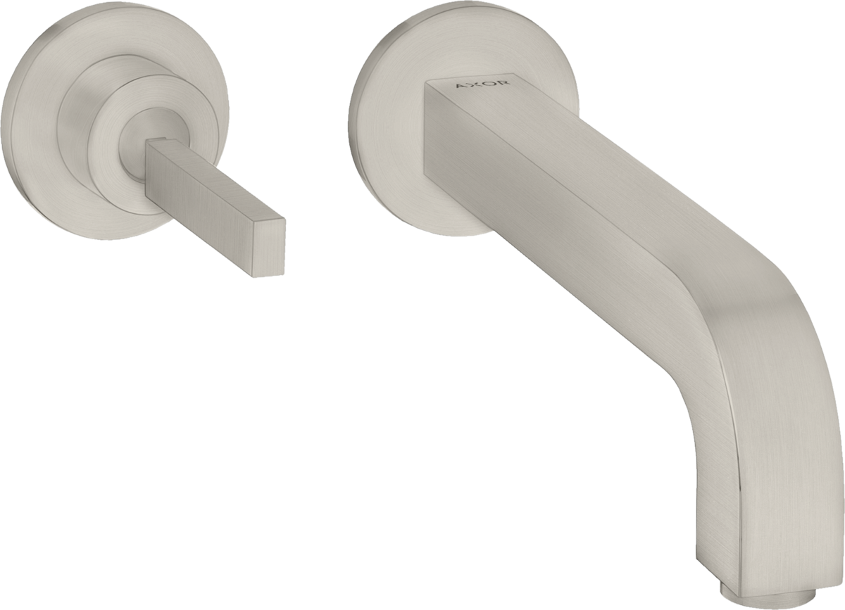 Mezclador monomando de lavabo empotrado con caño 165 mm