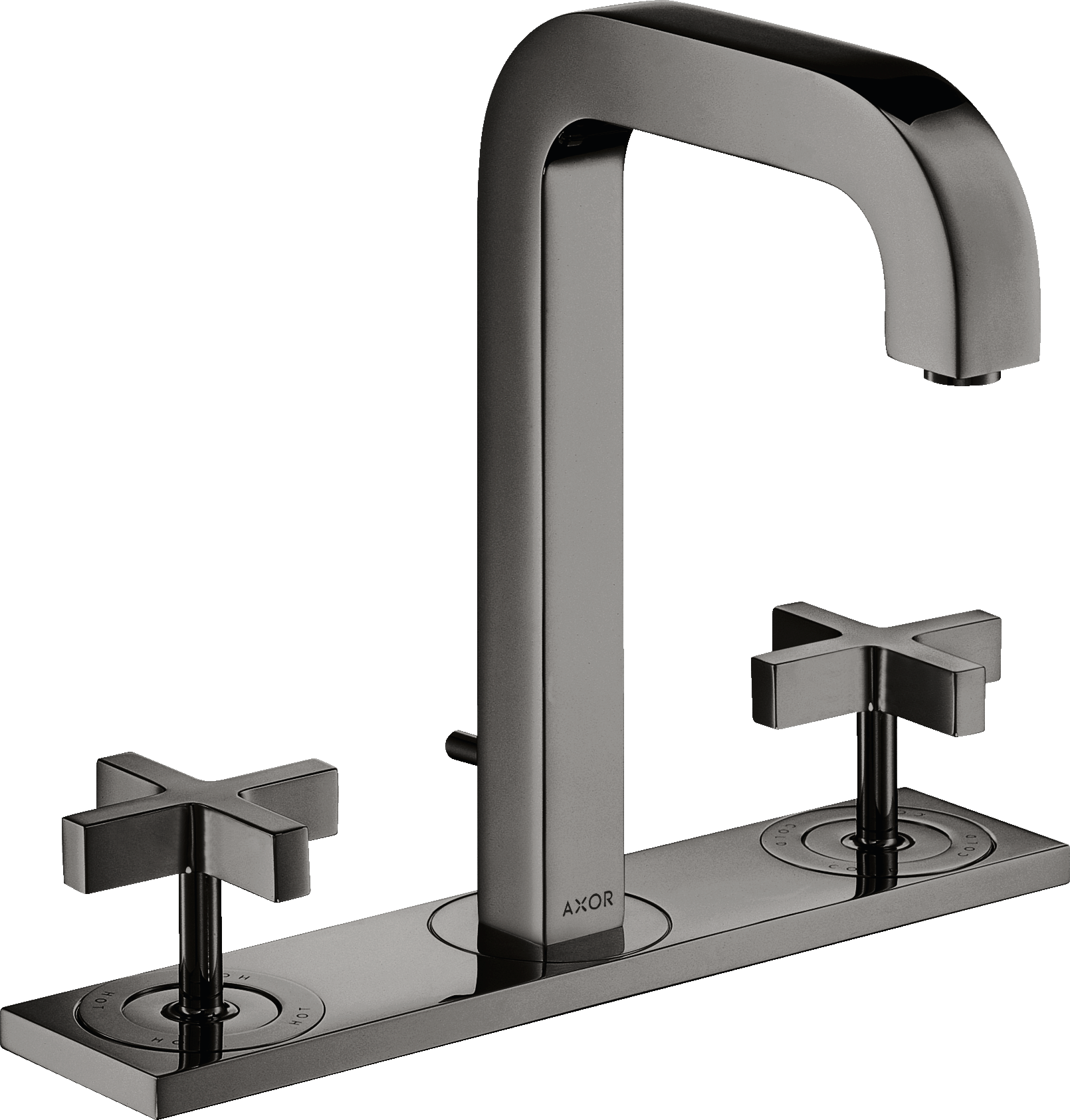 Mélangeur de lavabo 3 trous 170 poignées croisillons