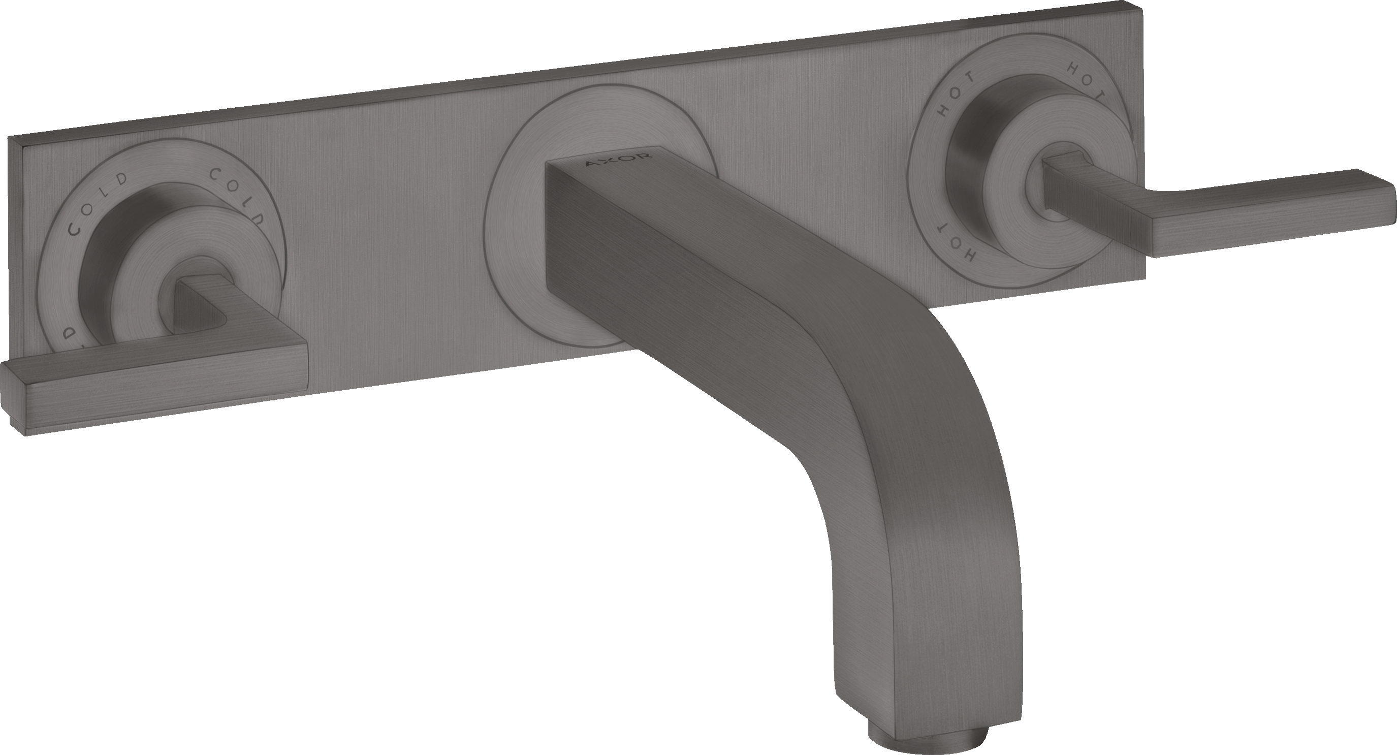 3-hole basin mixer for concealed installation wall-mounted with spout 226 mm