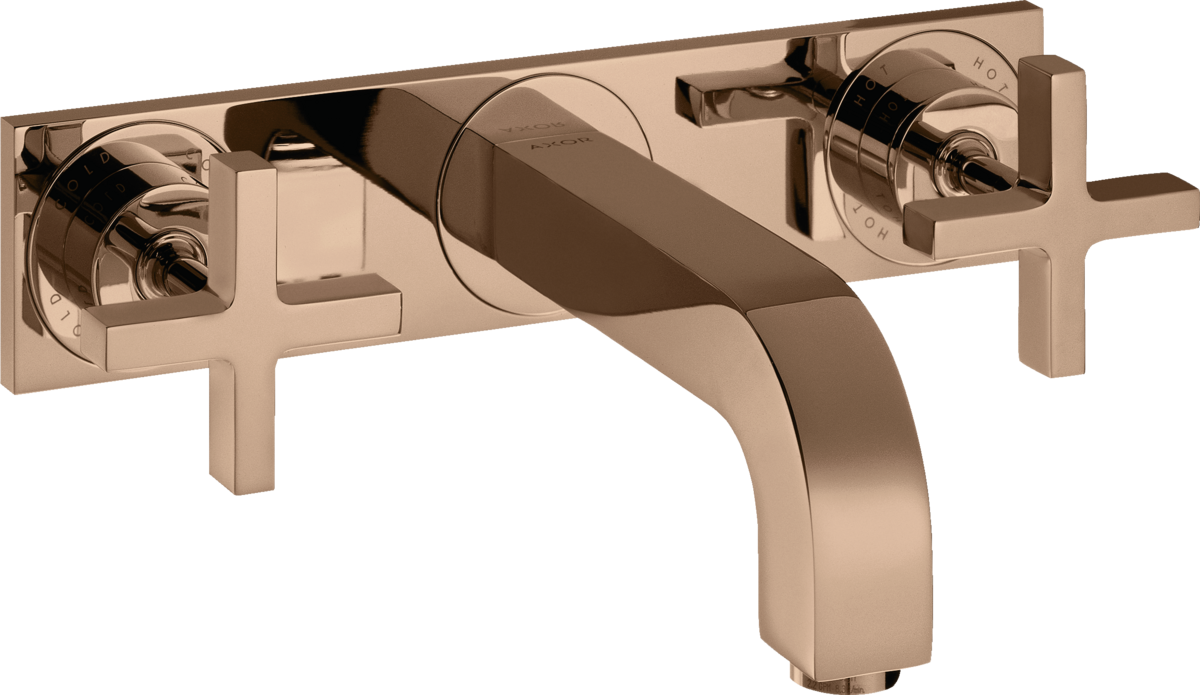 3-hole basin mixer for concealed installation wall-mounted with spout 226 mm