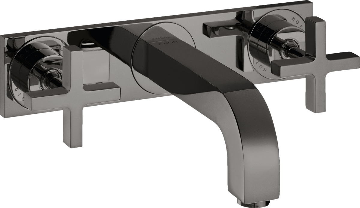 3-hole basin mixer for concealed installation wall-mounted with spout 226 mm